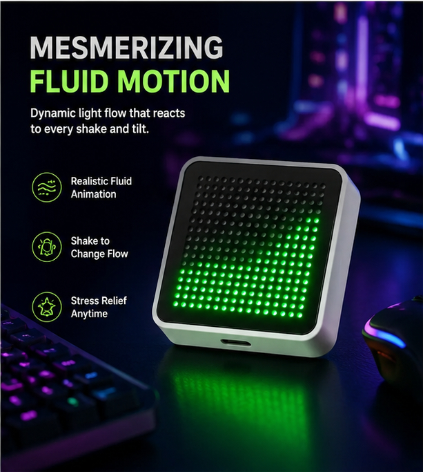 Pc Gaming Liquid - Ornement de bureau à simulation de
