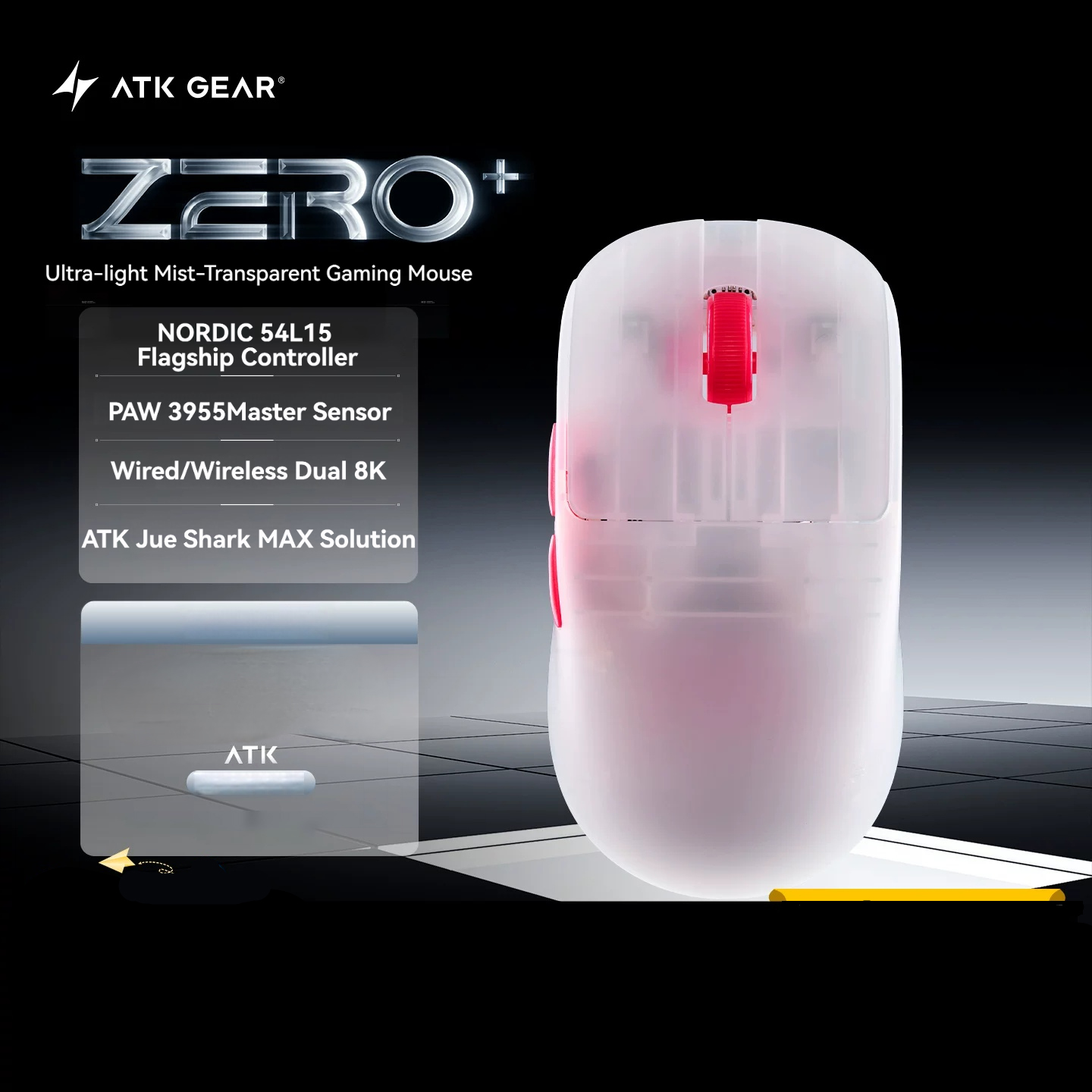Pc Gaming Lounge - NOUVELLE Souris ATK ZERO Plus, sans