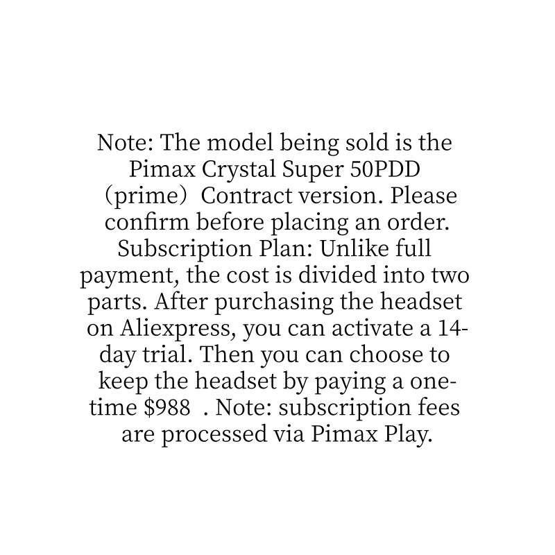 Pimax Crystal Super 50PPD(Prim - Vr Headset Pc avis et prix